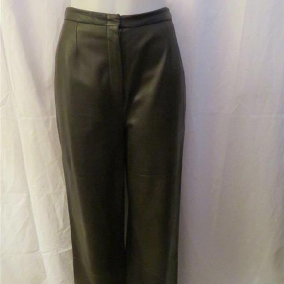 max mara leather trousers